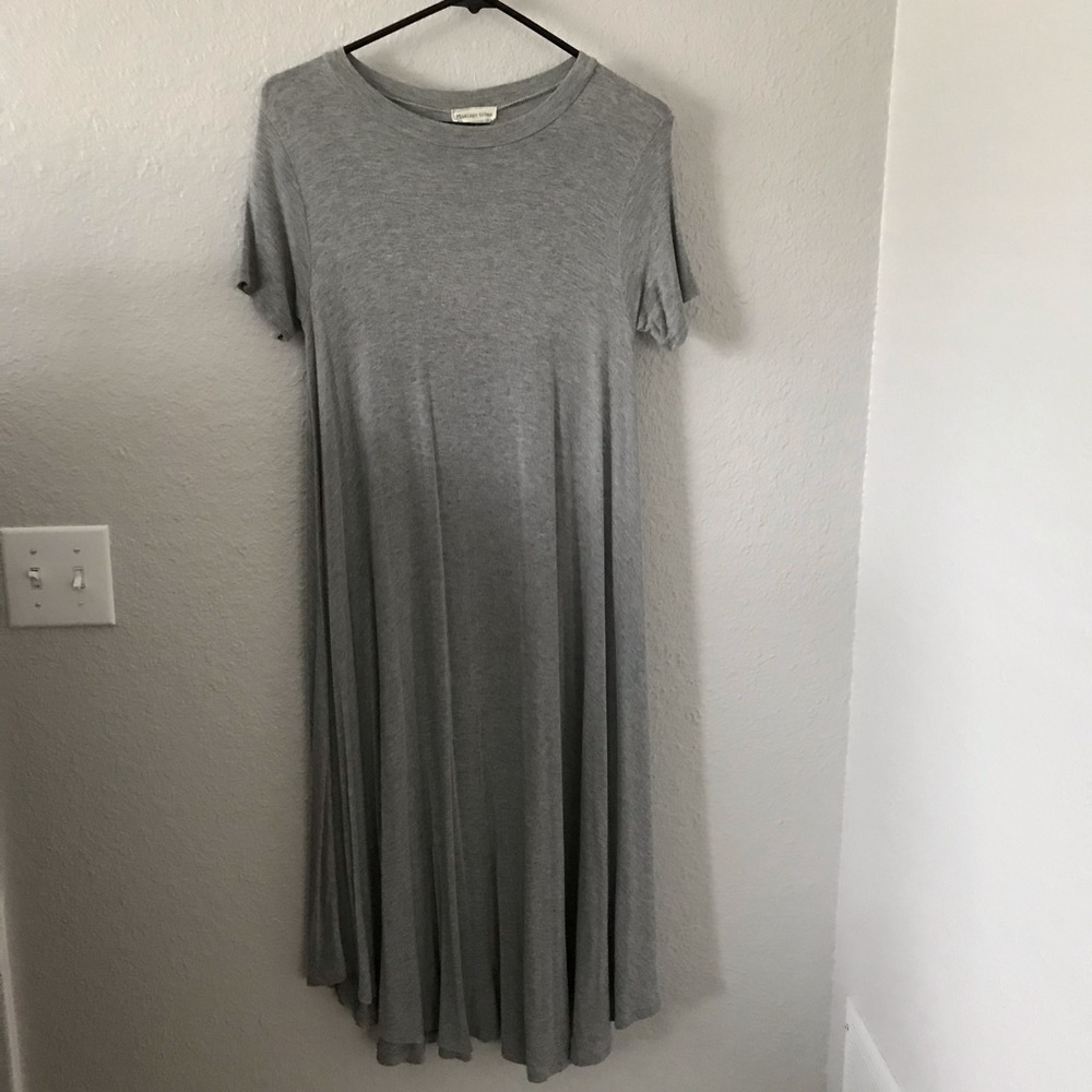 Flamingo Urban gray swing dress
